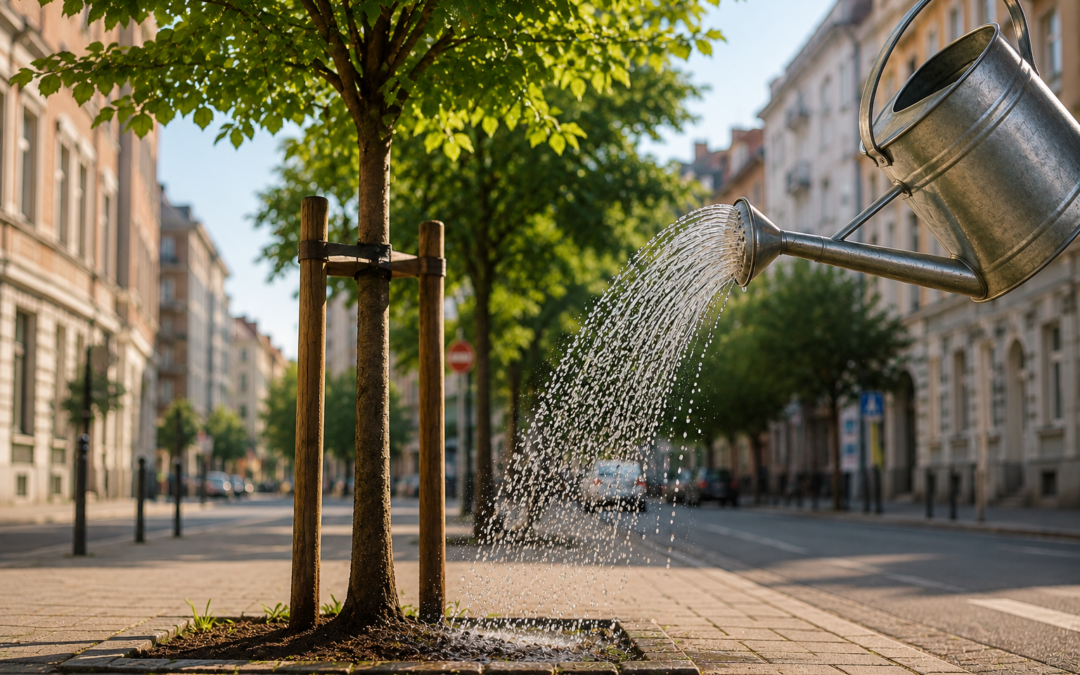 Hilfe für durstige Stadtbäume